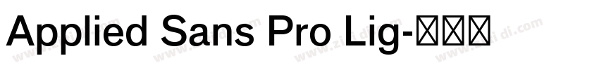 Applied Sans Pro Lig字体转换